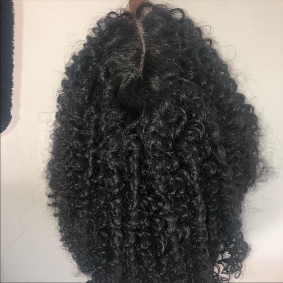 ?Judy?BLACK AFRO KINKY CURLY LACEFRONT WIG ?NWT